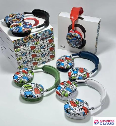 Trendy Graffiti Headset New P9 Wireless Bluetooth Headphones Over-Ear Headphones for Android Apple