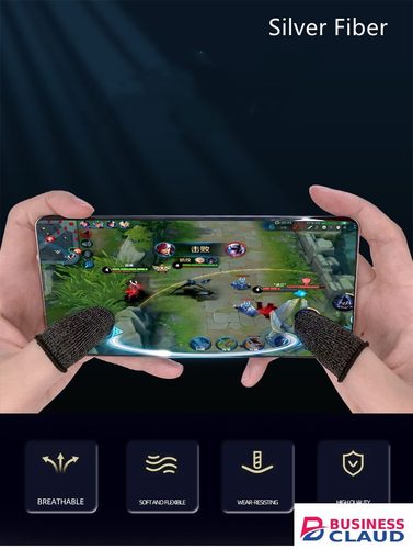Sensitive PUBG Gaming Finger Sleeve Game Controller Gloves Breathable Anti-Sweat Mobile Touch Screen Fingertips Finger Cover in Built-charging-cable-and-22-5w-fast-charging