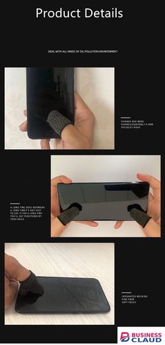 Sensitive PUBG Gaming Finger Sleeve Game Controller Gloves Breathable Anti-Sweat Mobile Touch Screen Fingertips Finger Cover in Built-charging-cable-and-22-5w-fast-charging