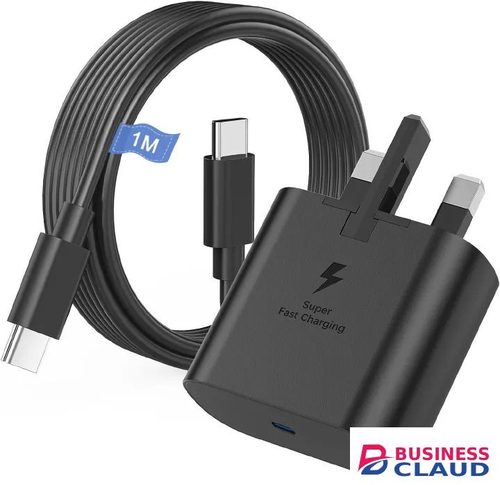 Samsung Fast Charger, Samsung USB C Charger Plug and Cable 1M USB C to Type C Charging Lead for Galaxy S25/S24/S23/S22/S21/S20/A17/A16/A15/A23/A25/A26/A32/A33/A34/A35/