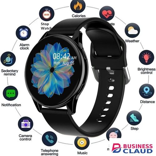 T2pro Smartwatches Bluetooth Call Smart Watch HeartRate Blood Pressure Monitoring Smartwatches HD Screen Waterproof Men Smartwatch Health Sport Bracelet Fitness Tracker Heart Rate Smart Monitor Watch in Cables-black