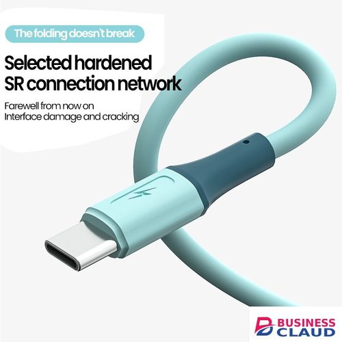 3 In1 Liquid silica gel charging cables Micro USB+type c+iphone Charger Cable Fast Charging data line Data Cables in 4-cable