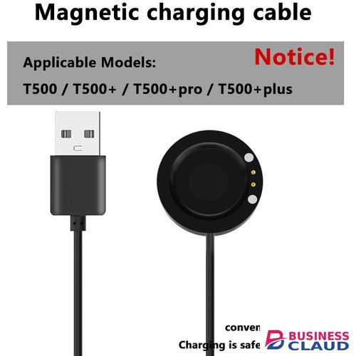 Wireless charger for T500 smart watch, USB direct charging charger for T500 smart watch Wireless Chargers Wireless Snap Tray Charger Magnetic charging cable For Smart Watch T500 T55 T900 W66 X7 Direct in Built-charging-cable-and-22-5w-fast-charging