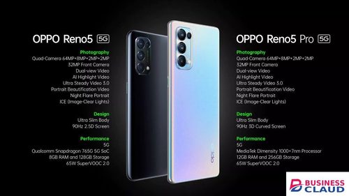 Refurbished OPPO Reno5pro Reno 5Pro 5G Smartphone 6.55-inch Curved Screen Fingerprint/Face ID 8GB+128GB/12GB+256GB 64MP+32MP 4350mAh Dual Nano-SIM