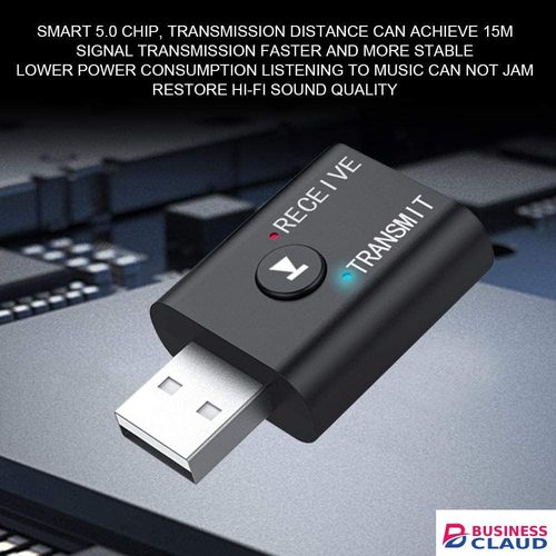【Promotion】Bluetooth 5.0 2 in1 Transmitter Receiver Converter Car Wireless Audio Adapter USB 3.5mm Aux for TV, Home Stereo, Car Stereo, Headphones, Speakers, PC in Cables-led-light-flashlight
