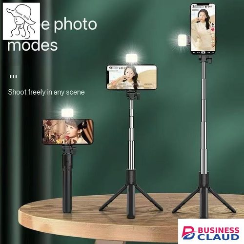 R1/R1S/ R1S-L Phone desktop stand Bluetooth selfie stick 3in1 phones tripod stand fill light telescopic selfie stick wireless remote control tripod Bluetooth live streaming mobile phone holder