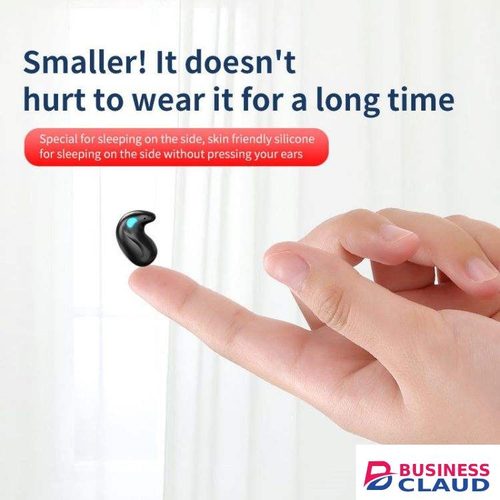 TWS Wireless Sleep earphones Bluetooth Earphone earpods Earphone Bluetooth V5.0 Touch Control for all Smart phone in Cables-black