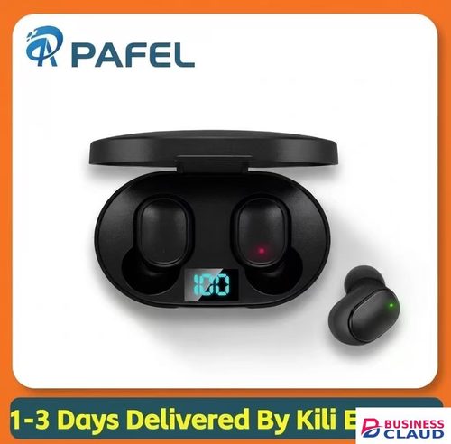 PAFEL E6S TWS Wireless earphone Bt 5.0 Noise Canceling earbuds HiFi Stereo Mini Low Latency earpods Waterproof Sports In-Ear Earphones in Cable-blue