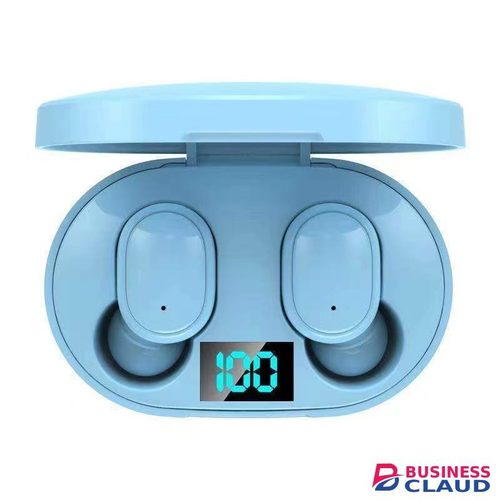 PAFEL E6S TWS Wireless earphone Bt 5.0 Noise Canceling earbuds HiFi Stereo Mini Low Latency earpods Waterproof Sports In-Ear Earphones in Cable-blue