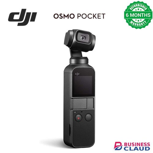 Refurbished Refurbished DJI OSMO Pocket Handheld 3-Axis Gimbal Stabilizer with integrated Camera 12 MP 1/2.3" CMOS 4K60 Video, for YouTube, TikTok, Video Vlog, Streamlabs, Attachable to Smartphone, Android, iPhon in 4-cable