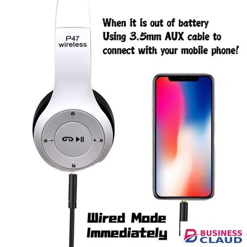 Wireless Stereo Bass Bluetooth Headphone Sports Foldable Headset MP3 Player Sports Speakers With Mic Microphone TF For IOS/Android