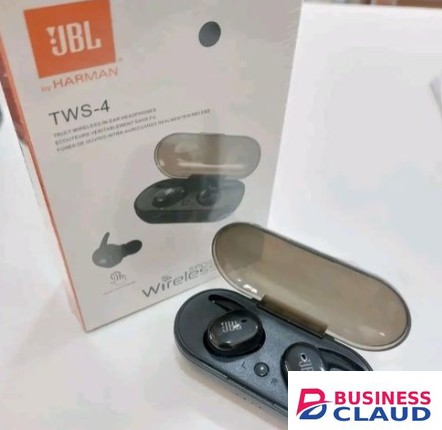 Jbl Wireless Bluetooth TWS-4 Earbuds Wireless Airpods, Bluetooth 5.3 Headphones In Ear, Bluetooth Earphones with Built-in Microphone, Wireless Ear Buds, Bluetooth Earbuds with Mic, Charging