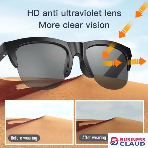 Smart Bluetooth V5.3 Sunglasses Glasses Call Outdoor Sports Headphones HIFI Black Technology Anti-touch UV For Men And Women in 4-cable