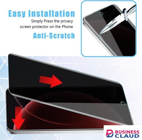 2 Pack for Xiaomi 15 Ultra (2025) Privacy Screen Protector Full Coveray + 2 Pack Camera Lens Protector, Anti-Spy 9H Hardness Touch Sensitive Friendly