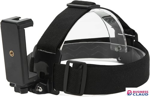 Head Strap Mount, Adjustable Action Camera Head Mount with Phone Holder for Smartphones and Action Cameras in Cables