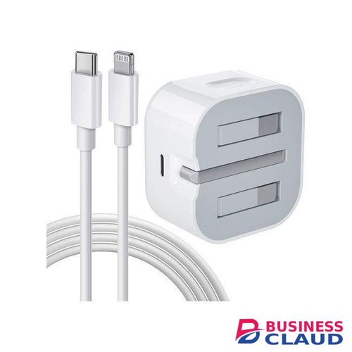 Original Apple 35W Original Fast Charger Adapter For iPhone 11/12/13/ 14/14Pro/14 Max/ 14 Pro Max with USB-C to Lightning Cable in Cable-blue