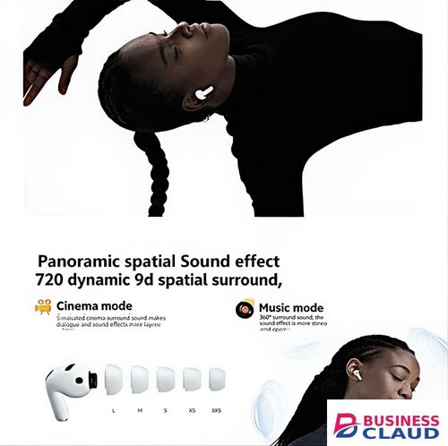 New NUOSHI Air Pro New NS1 Heavy bass Earpods Wireless Noise Cancelling Earphone Waterproof Music Business Earbuds 25Hours Playtime Single ear 4.3g Work on all Smartphones for Android&ios Type-C in 4-cable