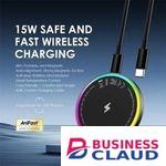 Oraimo PowerDock OWH-1151 15W Magnetic Wireless Charging Pad, MagSafe Compatible, USB-C Fast Wireless Charger for iPhone, Samsung, TECNO & Infinix in Cables-black