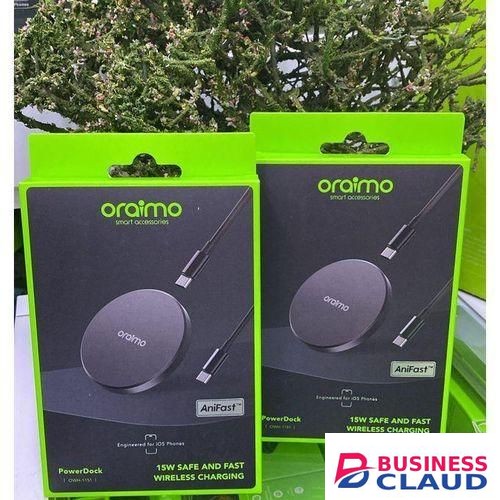 Oraimo PowerDock OWH-1151 15W Magnetic Wireless Charging Pad, MagSafe Compatible, USB-C Fast Wireless Charger for iPhone, Samsung, TECNO & Infinix