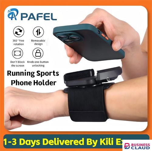 PAFEL Phone holder Portable Wristband Phone Mount Armband Anti Slip Mount 360° Rotating Phone Wrist Bag Arm Bag for Running Cycling Hiking Biking phone stand
