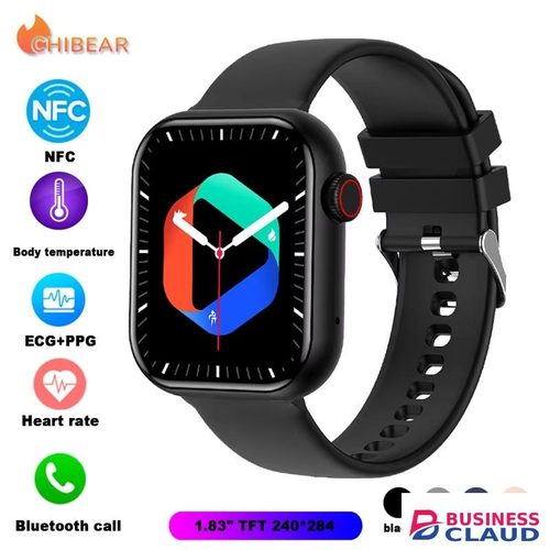 Smart Watch For Men Women Sport Mode Music Control Calorie Distance Fitness NFC ECG+PPG Sports Fitness SmartWatch Men Temperature Monitoring Heart Rate Bluetooth Call Sports Smart Watch Men Women in 4-cable