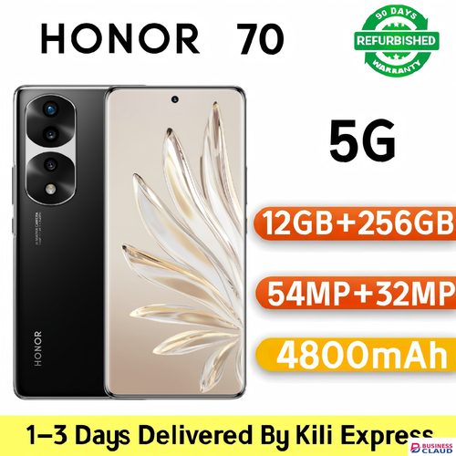 Refurbished Refurbished HONOR 70 5G Smartphone | 12GB+256GB | 54MP IMX800 Super Sensing Camera | 6.67" 120Hz Curved OLED Screen | 66W SuperCharge | Google Play Supported (Grade A) in Cables