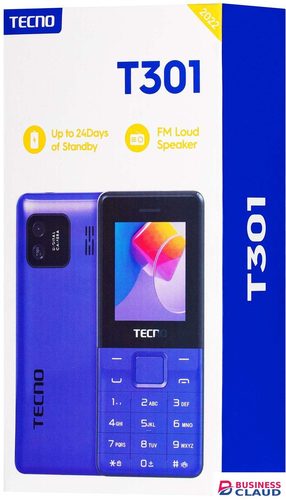 Tecno T301 Dual Sim 1.77-inch screen With Camera & TorchLight Fm Loud Speaker ,with up to 24 Days of Standby Battery 1150mAh battery capacity Featured Phones in 4-cable