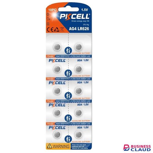 PKCELL Pack of 10 AG4 1.5V Best Quality Batteries LR626 SR66 SR626SW Alkaline Button Watch Battery AG 4 377 376 364 363