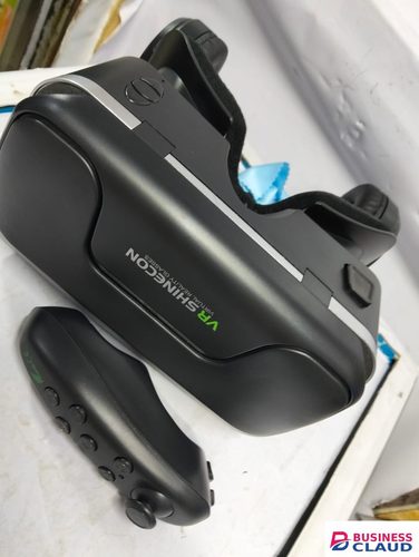 VR SHINECON High-Definition Virtual Reality Glasses with Wide Field of View, Customizable Fit, and Enhanced Audio for Superior VR Experiences in Cables