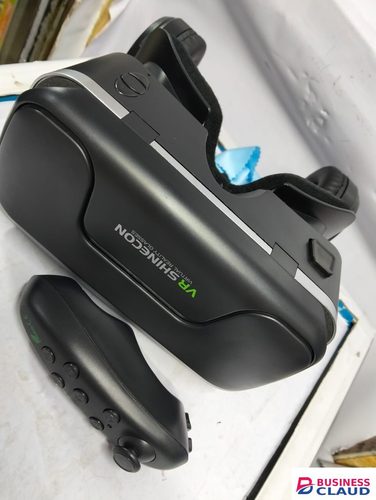 VR SHINECON High-Definition Virtual Reality Glasses with Wide Field of View, Customizable Fit, and Enhanced Audio for Superior VR Experiences