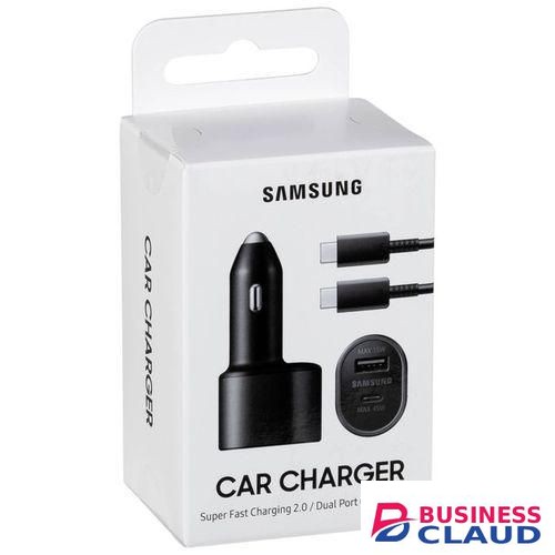 Samsung Original Super Fast Dual Car Charger 45W+15W with Type C to C Super Fast Charging Cable for Galaxy S25 S24 S22 S21 S20 Ultra Plus Note 10+,Pixel,Note 20,PPS Car Charger
