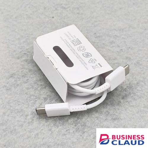 Samsung White USB-C to USB-C Fast Charging Cable, Data transfer, compatible with type c gadgets and type c laptop port