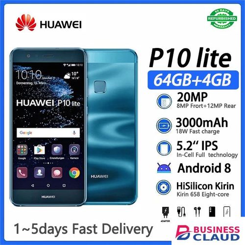 Refurbished Huawei P10 Lite (nova Lite)4GB+64GB Smart Phone HiSilicon Kirin 658 5.2 inches 2G/3G/4G LTE Dual SIM card 3000mAh 12MP+8MP