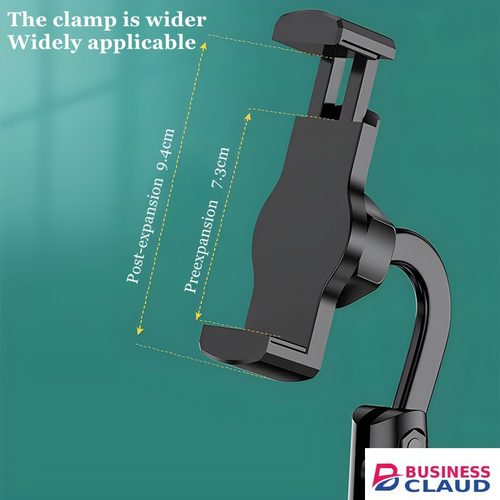 RichRipple 180°Rotatable Multi-functional Retractable Mobile Phone Stand For Live Broadcast Desk Table Clip Bracket Table Mount for All Mobile Phones