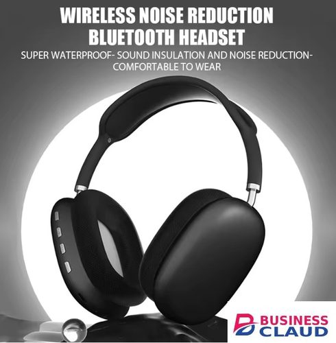 Wireless Bluetooth Earphones Headphones Headset Sports Gaming TF Card Slot Headset Noise Cancelling Headphone Local fast delivery Flash Sale Offer in Cable-black