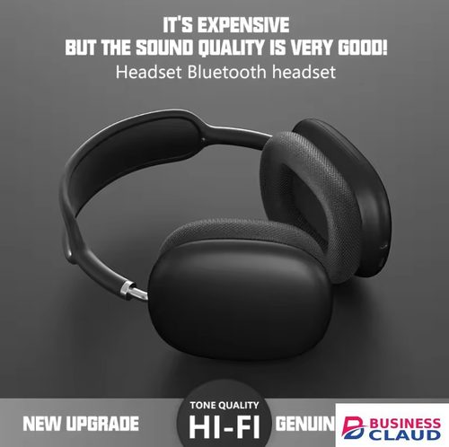 Wireless Bluetooth Earphones Headphones Headset Sports Gaming TF Card Slot Headset Noise Cancelling Headphone Local fast delivery Flash Sale Offer in Cable-black
