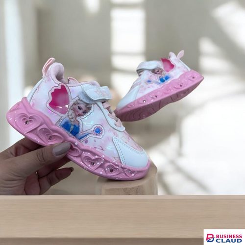 Top Kid Girls LED Shoes Light Up Trainers Elsa Shoes Girls Children Glitter Shoes Flashing Low Top Sneakers Flashing Shoes Girls-Assorted in 1-ladies-beauty-stud-earring-set-zz