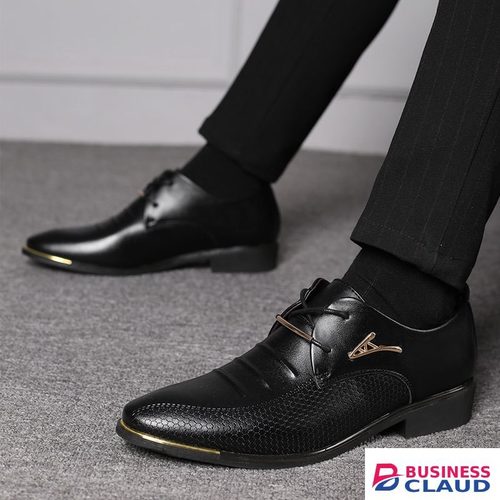 Stylish Casual Leather Shoes Men's Fashion Lace Up Business Oxfords Wedding Office Males Flats Plus Size in 1-men-s-belt