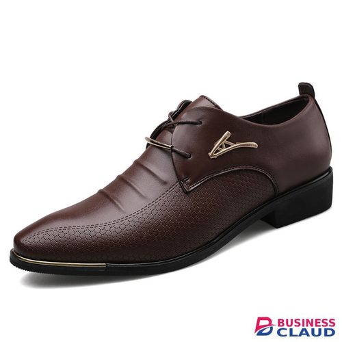 Stylish Casual Leather Shoes Men's Fashion Lace Up Business Oxfords Wedding Office Males Flats Plus Size in 1-men-s-belt