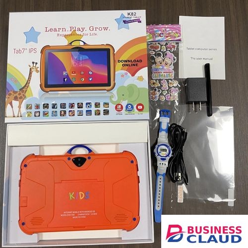 New 7 Inch Kids Tablet Android Children Tablet PC Pre-installed Kids Education Games Baby Birthday Christmas Gift (4+64gb) in 1