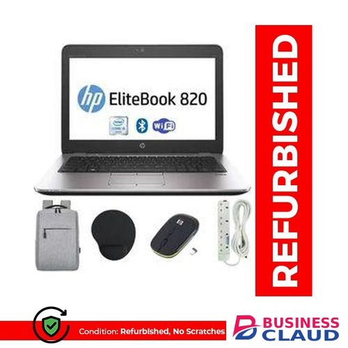 Refurbished EliteBook 820 G3 Laptop Intel Core i5, 16GB RAM, 512GB SSD, 12.5" FHD, Drivers, Basic Software, Office Ready Windows 11 Pro + Free Bag + Charger + Wireless Mouse + Mouse Pad + Free Extension. in Retina-display