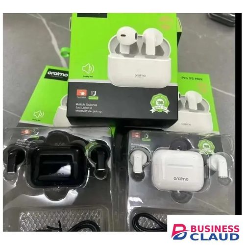 Premium Quality Oraimo Pro 5s Mini Powerful Bluetooth Wireless Earpods Earphones in Cable