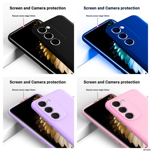 Original Best Tecno spark 40 pro , spark 40 Pro+ Original liquid silicone Phone Case/Cover available in Black,Blue,Light purple(Lilac) & Pink in Cable-black