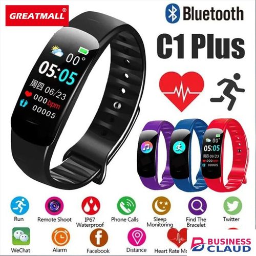 GreatMall® Smart Watch Sport Wristband Fitness Monitoring Track Heart Rate Call and Message Remind Men Smartwatch for Men Women Kids Gift Rate in Cables-led-light-flashlight