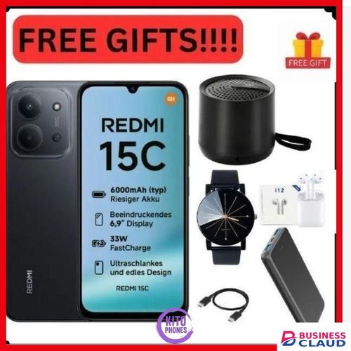 REDMI 15C 6.9": 256GB+8GB: 50MP+8MP: 6000mAh: Android 15: IPS;LCD: Fingerprint( side-mounted ): Mediatek Helio G81 Ultra (12nm): Octa-core IP64 dust tight & water resistance smartphones+FREE GIFTS New Arrival in 4-cable