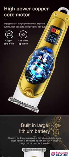 New ArrivaElectric Hair Cutting MachineProfessional Men's Hair Clipper USB Electric Hair Clipper Rechargeable High-power Adjustable Oil Head Carved Bald Wigs Shaping Shaving Machine Hair Cutting Tools