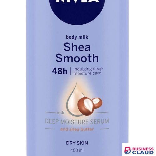 【Discounted】NIVEA Shea Smooth Body Lotion 400ml. Enriched with shea butter and deep moisture serum, it deeply moisturizes dry skin and gives it a silky smooth feeling that lasts for up to 48hr.
