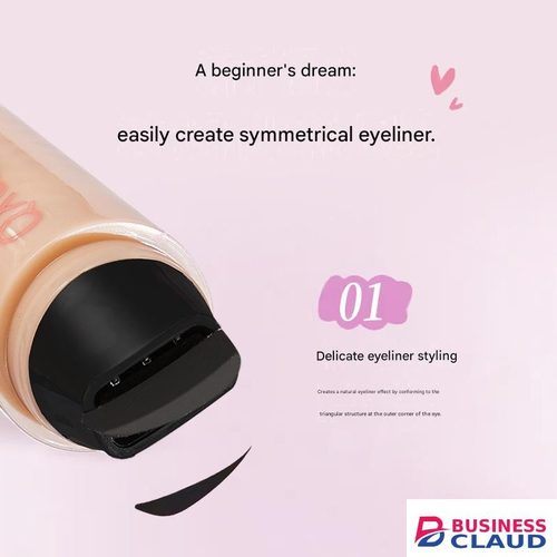 Eyeliner Stamp Pen: Natural, Long-lasting, Quick-drying, Waterproof, One-Step Stamp, Suitable for Beginners and Cross-border Use, Double-ended Stamp