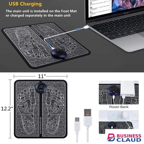 NEW ARRIVALS 🎊 😄 EMS Foot Massager,Folding Portable Feet Massage Machine,Electronic Muscle Stimulatior Massage Mat USB Rechargeable