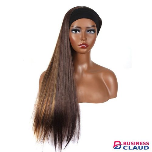 Headband Wig Women's Wig Fashionable Women's Wig Gradient Color Long Straight Wig Made of Heat-Resistant Synthetic Fiber Suitable for Women Wear Perfect Holiday Gift in Kenya-premium-incense-scent